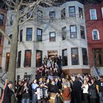 Celebrating the completion of This Old House: Brooklynâand of course there's a band to celebrate.